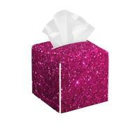 Brillo Rosa Brillante,Dispensador de pañuelos, Funda para Caja de pañuelos, dispensador de pañuelos