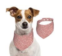 Brillo Rosa Dorado,Pañuelo con Babero para Mascotas, pañuelo para Perros y Gatos, Babero de Toalla, Bufanda Ajustable para Mascotas,S