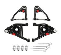 Brilluxa Juego de brazos de control, kit de brazo de suspensión superior inferior 4 piezas, compatible con cuerpo Camaro Nova A, piezas de actualización de manejo de chasis