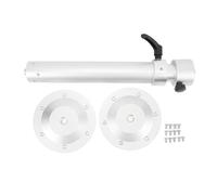 Brilluxa Pata De Mesa, Pedestal De Mesa Y Base De Mesa Extensible, Altura Regulable 17.8-30.5 Pulgadas, Aleación De Aluminio Desmontable, Para Caravana, Barco, Yate, Camping Y Vehículo