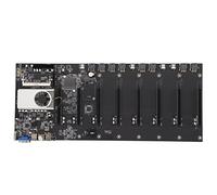 Brilluxa Placa-mãe para Mineração com 8 Slots PCIe 16X Suporte para Rede Gigabit, Compatível com Memória DDR3 para Computador