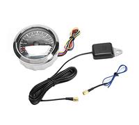 Brilluxa Velocímetro GPS, Velocímetro de 120 kmh, Odómetro Impermeable IP67 de Acero Inoxidable con retroiluminación para Barco, Coche, Moto