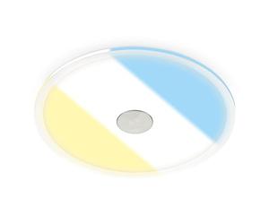 BRILONER 1 x Foco empotrable LED 230 V, Foco LED para baño IP44, Foco de techo, Foco de techo plano, Lámpara de baño, Color de luz ajustable