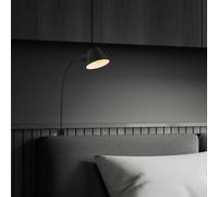 Briloner Aplique de pared Brello, fijación por tornillo, negro