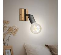 Briloner Aplique de pared Wood Basic, 1 luz