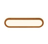 BRILONER - Aplique espejo baño LED con luz indirecta, protección IP44 contra salpicaduras, apliques espejo de baño, luz espejo, 35 x 9 x 4 cm, color madera