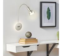 Briloner Aplique LED 2178012 Double-Switch, níquel mate