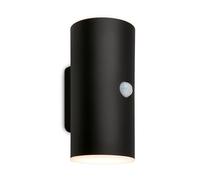 BRILONER - Aplique LED batería recargable con detector de movimiento, sensor crepuscular, temporizador 20 seg., foco LED, luz de exterior, apliques de exterior, 15,5x7x8,5 cm (A x An x Fo), negro