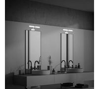 Briloner Aplique LED Runt IP44 soporte 4.000K cromo mate True