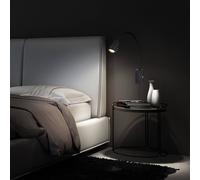 Briloner Aplique LED Tusi con brazo flexible, negro