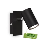 BRILONER - Aplique Pared Interior con Giratorio, 3000K Blanco Cálido, 2W, 450 Lumen, Aprox. 50 000H Luz, Aplique, Lámpara De Pared, Lámpara, 12 cm, Negro