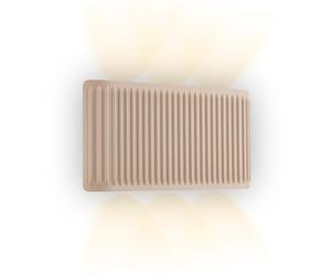 BRILONER - Aplique pared sin cable con control táctil, regulable, luz blanco cálido, up down light con 6 lentes, aplique pared recargable, lámpara salón, dormitorio, 17,5 x 9 x 4,5 cm, Beige