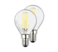 Briloner Bombilla LED gota E14 2,5W clara 3000K 525lm EEC A 2er EC:EPREL:2098315