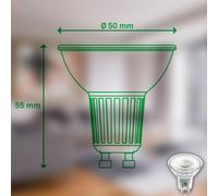 Briloner Bombilla reflectora LED GU10 2.5W claro 3000K EEC A 2er EC:EPREL:2038168