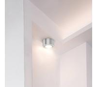 Briloner Bombilla tubular LED downlight, color plata
