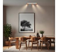 Briloner Downlight Ida, marrón, 3 luces, plástico/metal