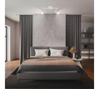 Briloner Downlight Tapp, blanco, longitud 28 cm, 2 luces, metal, GU10