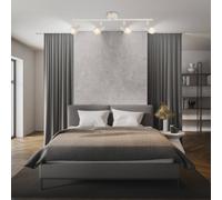 Briloner Downlight Tapp, blanco, longitud 61 cm, 4 luces, metal, GU10