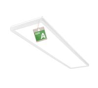BRILONER - EEK A Lámpara de techo LED 98cm Eficiente con 21W a 4800lm, plana, luz indirecta, techo LED, de salón, panel LED, cocina, iluminación, 98x20x3 cm, blanco, Cuadrado