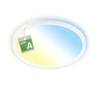 BRILONER - EEK A Panel LED eficiente con 11W a 2400lm, aprox. 50.000h de luz, CCT, luz indirecta, plafón LED techo, superficie cocina, paneles, lampara techo, 29,3x3 cm, blanco