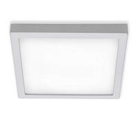BRILONER empotrable, lámpara, luz para el Techo de 21 W, 2.000 lúmenes, 4.000 Kelvin, Cuadrada, Cromo-Mate, 300 x 32 mm (Largo x Ancho x Alto)