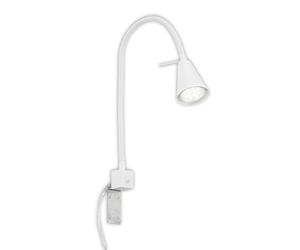BRILONER - Flexo LED Escritorio, Brazo Flexible, Incluye Interruptor de Encendido/Apagado, 4 Vatios, 400 Lúmenes, 3000 Kelvin, Lampara Escritorio, Luz de Lectura, Lampara Lectura Libro, Blanco