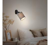 Briloner Foco de pared Stofa, efecto estrella, 1 luz, gris