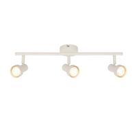 BRILONER - Foco interior techo orientable, casquillo GU10, max 9 W, plafon, focos techo, lampara de cocina, lamparas salon, lamparas de dormitorio, cocina, 47,5 cm, blanco antiguo
