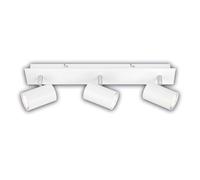 BRILONER - Focos LED Interior Techo con Clase de Eficiencia Energética A+, Orientable, 3000K Blanco Cálido, 3x focos 2W, 450 Lum, Aprox. 50.000H Luz, Lampara Techo, Candeeiro Teto, 45 cm, Blanco