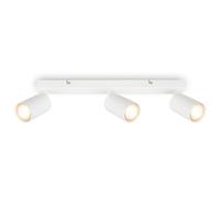 Briloner - Focos LED Interior Techo Orientable, 3x GU10, Máx. 9 W, Lámparas de Techo Salón, Plafones LED, Candeeiro Teto, 44 cm, Blanco
