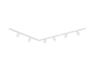 BRILONER - Juego completo de raíles electrificados, 6x focos GU10 orientables, forma de L, sistema de raíles en el techo, raíl para proyectores, proyector, 3m, blanco