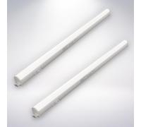 BRILONER - Juego De 2 Barras LED con Interruptor, Blanca Neutra, Cable Incluido, Luz Bajo Mueble, Luz Led Cocina, Iluminación Armario, Lámpara Cocina, 57.3x2.2x3 cm, Incl. 2 x LED 8W 800Lm 4.000K