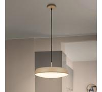 Briloner Lámpara colgante LED Nala, beige, metal/plástico, Ø 35 cm