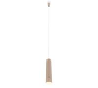 BRILONER - Lámpara colgante LED recargable sin cable, táctil, regulable, luz blanco cálido, sin conexión eléctrica, lamparas colgantes de techo, isla cocina, comedor, salón, 4,5x160cm, Beige