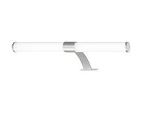 BRILONER - Lámpara de espejo LED baño, lámpara de espejo 2 en 1 montaje, lámpara de armario, lámpara de pared, IP44, color de luz blanco neutro, 6W, cromo mate, 40 cm