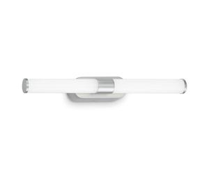 BRILONER - Lámpara de espejo LED baño, lámpara de espejo baño, lámpara de pared, luminaria de pared, IP44, color de luz blanco neutro, 7W, cromo mate, 40 cm