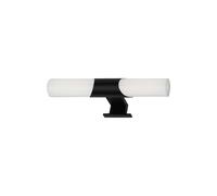 BRILONER - Lámpara de espejo LED para baño, lámpara de espejo para baño, IP44, color de luz blanco neutro, 7W, negro, 32 cm