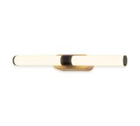 BRILONER - Lámpara de espejo para baño IP44, resistente a las salpicaduras, lámpara de espejo para baño, lámparas de espejo para baño, 40 x 6,5 x 4,5 cm, negro con acabado de madera