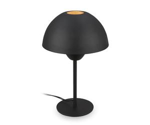 BRILONER - Lampara de mesa LED con cable e interruptor, E14, máx. 25 W, lamparas de mesita de noche, lampara mesita noche, lampara mesa, lampara de mesa salon, 20 x 31 cm, negro