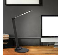 Briloner Lámpara de mesa LED Haiti touchdim CCT negro