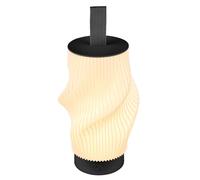 BRILONER - Lampara de mesa sin cable LED, control táctil, IP44, regulable con luz cálida, cable usb-c y batería reemplazable, lampara mesita noche sin cable, 14 x 28 cm, negro