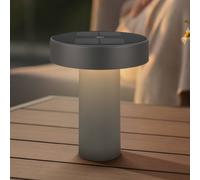Briloner Lámpara de mesa solar recargable LED Poga, antracita, plástico, IP44 EC:EPREL:2607563