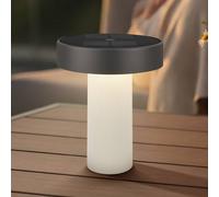 Briloner Lámpara de mesa solar recargable LED Poga, blanco antiguo/antracita, IP44 EC:EPREL:2607563