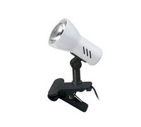 Briloner - Lámpara de noche, lámpara de escritorio, lámpara de mesa, lámpara de lectura, abrazadera de libro, lámpara de pinza, giratorio, interruptor de cable, color nieve