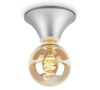 BRILONER Lámpara de pared interior, lámpara de baño, lámpara de techo, lámpara de techo, lámpara de pared a prueba de salpicaduras para baño, lámpara de espejo, lámpara de espejo, cromo mate