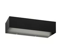 BRILONER -Lámpara de pared LED, lámpara de pared LED en el interior, lámpara de pared en el exterior, luz blanca neutra, protección contra salpicaduras IP44, negro