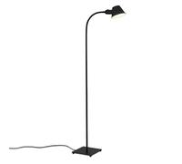 BRILONER - Lámpara de Pie Flexible, Lámpara de Pie Regulable, Interruptor Basculante, 1x Casquillo E27 Máx. 10 Vatios, Incl. Cable, Negro, 152 cm
