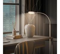 Briloner Lámpara de pie LED Megg, beige, metal, 3000 K, regulador táctil EC:EPREL:2269988