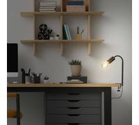 Briloner Lámpara de pinza Krampo Retro brazo flexible negro