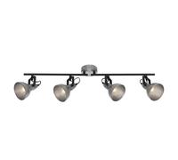 BRILONER - Lámpara de Techo, 4 focos, retro, iluminación de salón clásica, E14, máx. 40 W, 79,5 x 10 x 18,5 cm, color Plateado, lamparas de techo salon, lampara techo dormitorio